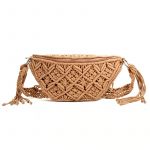 Straw Waist Bag for Summer - Personality Designer Woven Waist Beach Bag